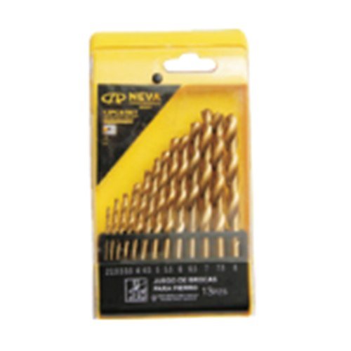 JGO BROCAS P FIERRO 13PCS TITANIUM 2-8MM NEVA