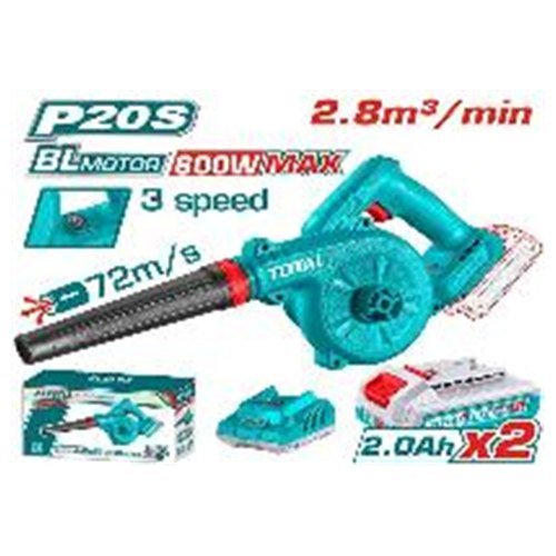 SOPLADORA INALAMBRICO 20V 2,8M3 600W TOTAL