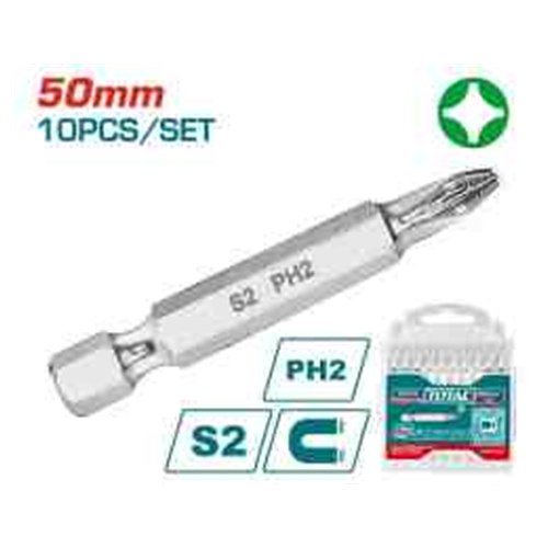 JGO PUNTA DESTORNILLADOR POR 10PCS PH2 50MM