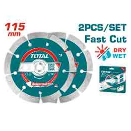 DISCO DIAMANTADO 115MM SECO POR 2PCS TOTAL