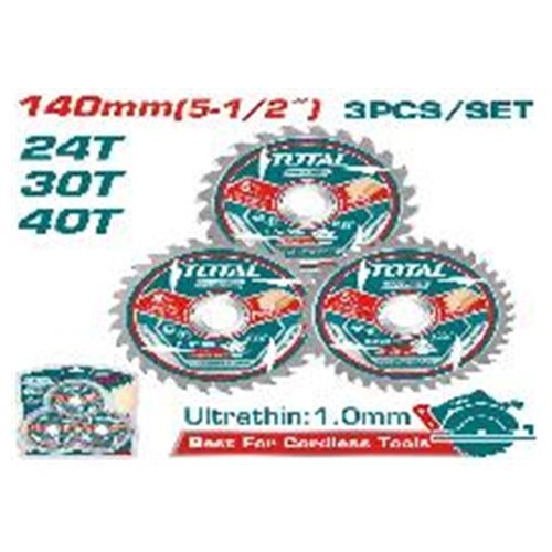 JGO DISCO SIERRA 140MM POR 3PCS 24T 30T 40T TOTAL