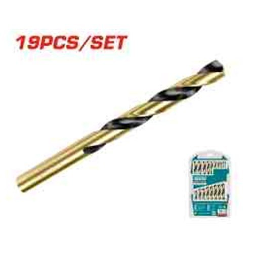 JGO BROCAS POR 19PCS P/ METAL HSS TOTAL
