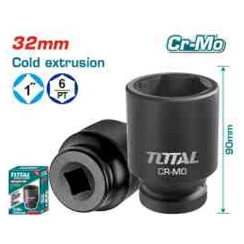 DADO DE IMPACTO 1"DR. 32MM TOTAL