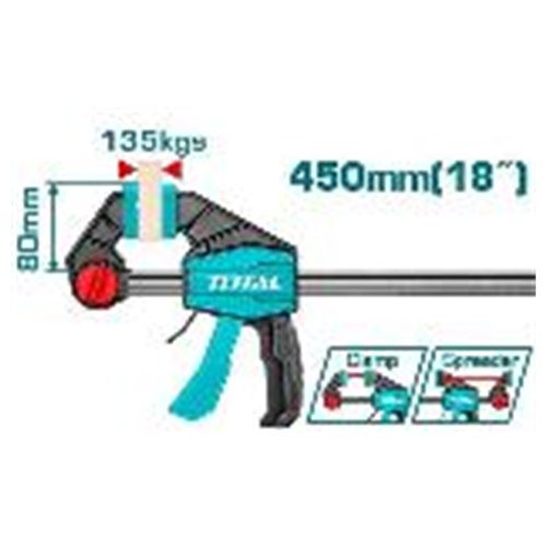PRENSA RAPIDA 18" 135KGS TOTAL