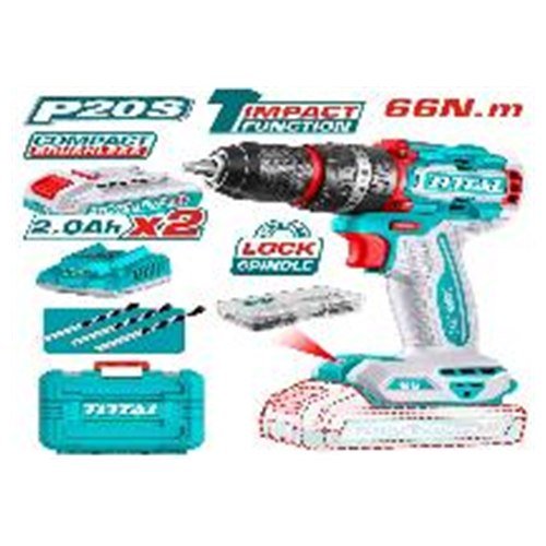 TALADRO INAL.DE IMPACTO 13MM 20V 66NM TOTAL