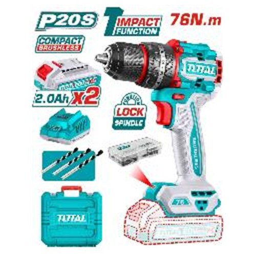 TALADRO INAL DE IMPAC 13MM 20V 76NM +BAT Y CAR