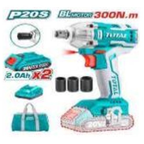 LLAVE DE IMPACTO INALÁMBRICO 1/2" 20V 300NM LITIO-ION TOTAL
