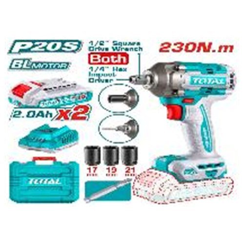 LLAVE IMPACTO Y ATORNIL INALAMB 20V TOTAL