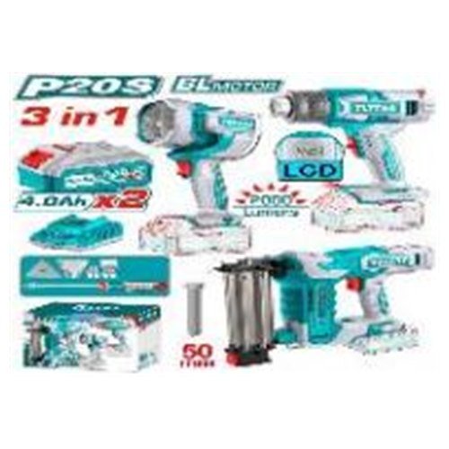 KIT PISTOLA CALOR + LAMPARA + CLAVADORA INAL