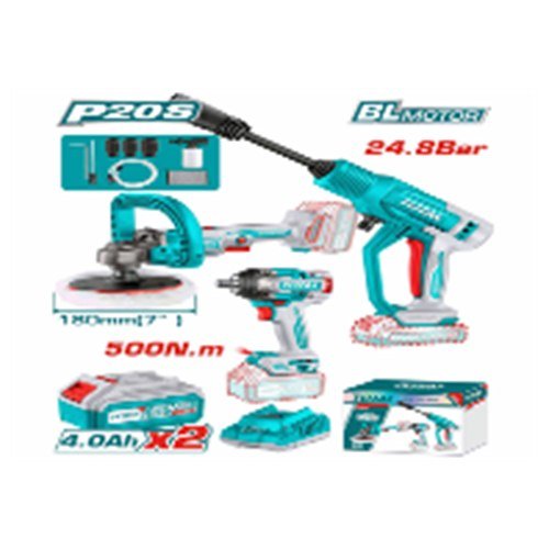 KIT COMB.20V 3PCS PISTOLA IPACTO, HIDROLAVADORA, PULIDORA