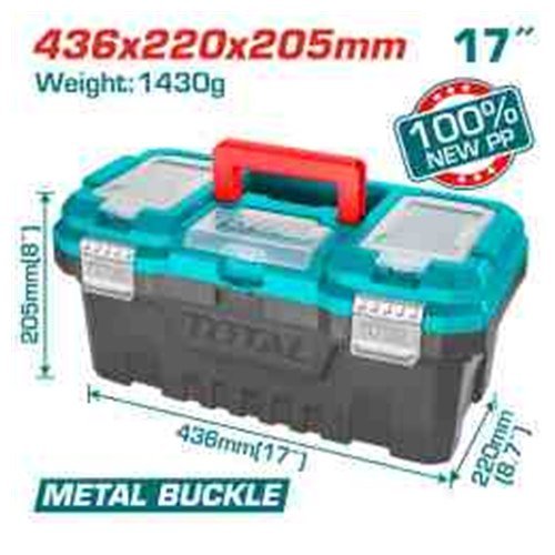 CAJA DE HERRAMIENTA 17" PLASTICA TOTAL