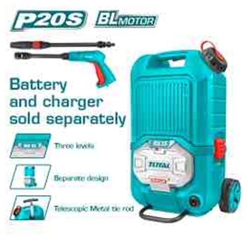 HIDROLAVADORA INALAMBRICO 40V  80BAR TOTAL SIN BATERIA SIN CARGADOR
